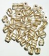 50 7mm Ornelia Cut Gold Lined AB Beads